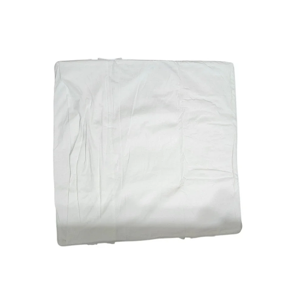 Anthropologie Cream Erou Ruffle Textured Pillow Sham Single Standard, NWOT 26x26